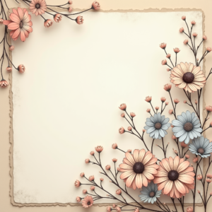 Scrapbook — Delicate Line-art Bouquet Of Wildflowers With Printable / Etsy #0061 (ChatGPT)