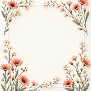 Scrapbook — Delicate Line-art Bouquet Of Wildflowers With Printable / Etsy #0079 (Dreamina)