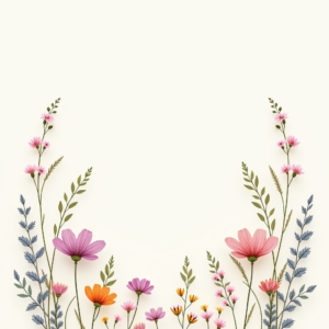 Scrapbook — Delicate Line-art Bouquet Of Wildflowers With Printable / Etsy #0109 (ChatGPT)
