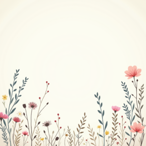 Scrapbook — Delicate Line-art Bouquet Of Wildflowers With Printable / Etsy #0115 (Dreamina)