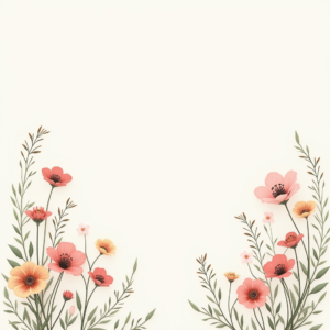 Scrapbook — Delicate Line-art Bouquet Of Wildflowers With Printable / Etsy #0127 (Dreamina)