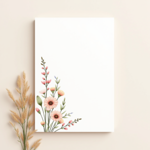 Scrapbook — Delicate Line-art Bouquet Of Wildflowers With Printable / Etsy #0133 (ChatGPT)