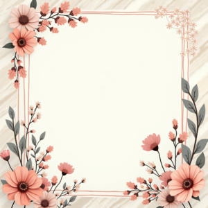 Scrapbook — Delicate Line-art Bouquet Of Wildflowers With Printable / Etsy #0163 (Dreamina)
