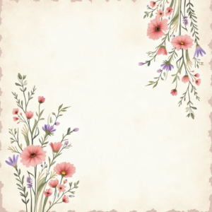 Scrapbook — Delicate Line-art Bouquet Of Wildflowers With Printable / Etsy #0169 (ChatGPT)