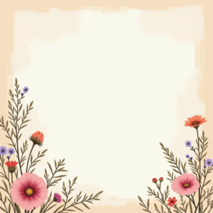 Scrapbook — Delicate Line-art Bouquet Of Wildflowers With Printable / Etsy #0226 (FLUX)