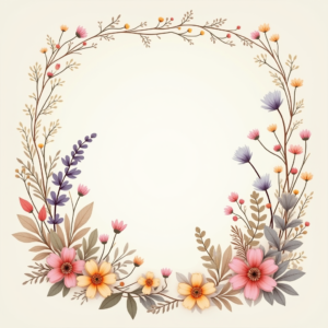 Scrapbook — Delicate Line-art Bouquet Of Wildflowers With Printable / Etsy #0238 (FLUX)