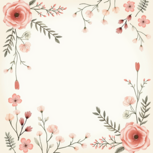 Scrapbook — Delicate Line-art Bouquet Of Wildflowers With Printable / Etsy #0304 (Ideogram)