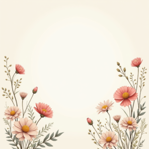 Scrapbook — Delicate Line-art Bouquet Of Wildflowers With Printable / Etsy #0316 (Ideogram)