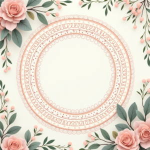Scrapbook — Intricate Mandala Pattern Radiating From A Printable / Etsy #0021 (Stable Diffusion)