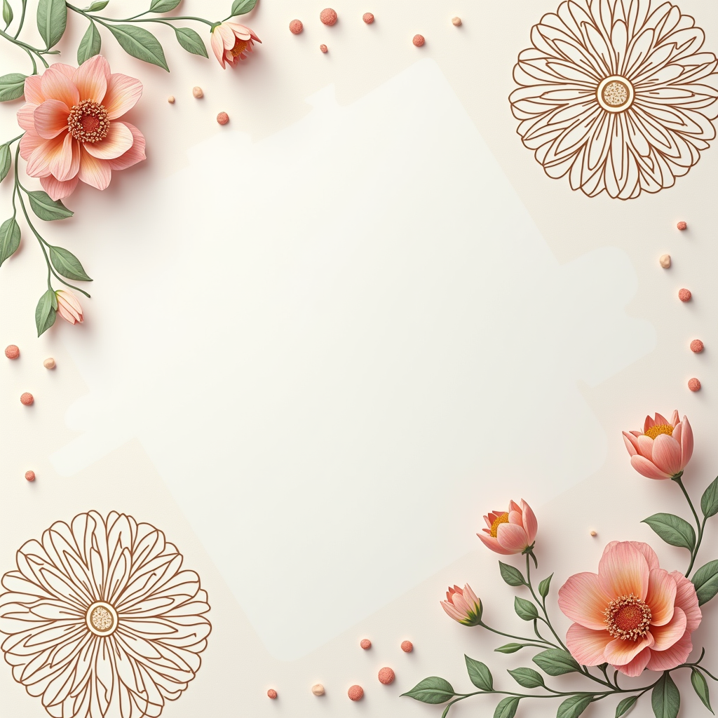 Scrapbook — Intricate Mandala Pattern Radiating From A Printable / Etsy #0027 (Recraft)