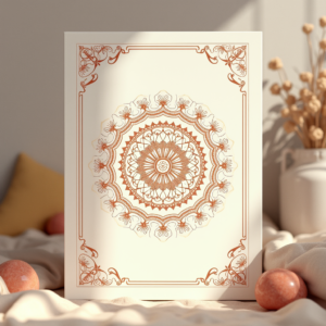 Scrapbook — Intricate Mandala Pattern Radiating From A Printable / Etsy #0051 (Recraft)