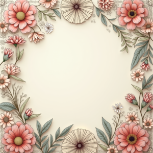 Scrapbook — Intricate Mandala Pattern Radiating From A Printable / Etsy #0057 (Stable Diffusion)