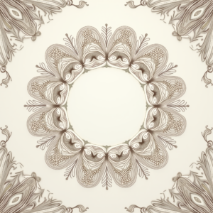 Scrapbook — Intricate Mandala Pattern Radiating From A Printable / Etsy #0141 (Stable Diffusion)