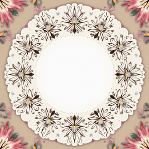 Scrapbook — Intricate Mandala Pattern Radiating From A Printable / Etsy #0165 (Stable Diffusion)