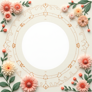 Scrapbook — Intricate Mandala Pattern Radiating From A Printable / Etsy #0201 (Stable Diffusion)