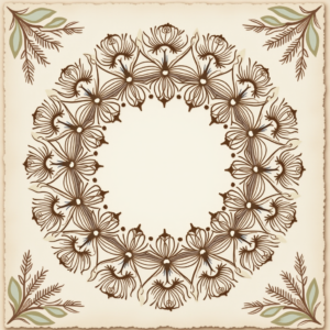 Scrapbook — Intricate Mandala Pattern Radiating From A Printable / Etsy #0258 (Seedream)