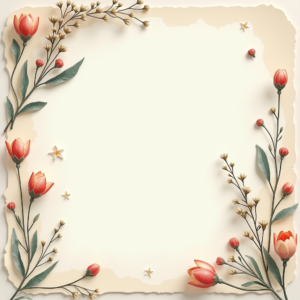 Scrapbook — Nostalgic Vintage-postcard-style Botanical Illustration Printable / Etsy #0138 (Seedream)
