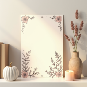 Scrapbook — Nostalgic Vintage-postcard-style Botanical Illustration Printable / Etsy #0144 (Gemini)