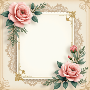Scrapbook — Nostalgic Vintage-postcard-style Botanical Illustration Printable / Etsy #0162 (Seedream)