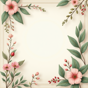 Scrapbook — Nostalgic Vintage-postcard-style Botanical Illustration Printable / Etsy #0210 (Seedream)