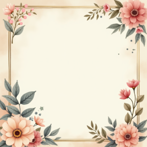Scrapbook — Nostalgic Vintage-postcard-style Botanical Illustration Printable / Etsy #0267 (Recraft)