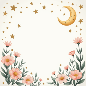 Scrapbook — Soft Watercolor-style Moon-and-stars Nursery Motif Printable / Etsy #0005 (Leonardo)