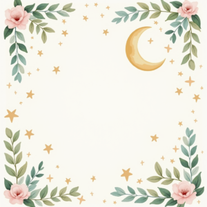 Scrapbook — Soft Watercolor-style Moon-and-stars Nursery Motif Printable / Etsy #0011 (Krea)