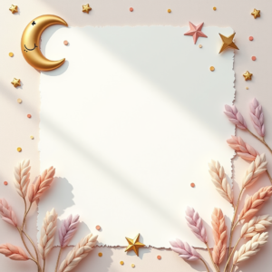 Scrapbook — Soft Watercolor-style Moon-and-stars Nursery Motif Printable / Etsy #0059 (Krea)