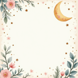 Scrapbook — Soft Watercolor-style Moon-and-stars Nursery Motif Printable / Etsy #0173 (Leonardo)