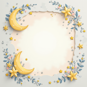 Scrapbook — Soft Watercolor-style Moon-and-stars Nursery Motif Printable / Etsy #0179 (Krea)
