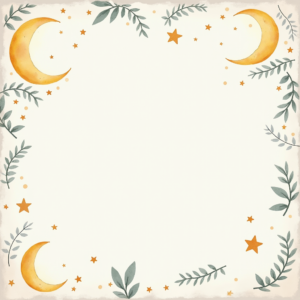 Scrapbook — Soft Watercolor-style Moon-and-stars Nursery Motif Printable / Etsy #0191 (Krea)