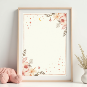 Scrapbook — Soft Watercolor-style Moon-and-stars Nursery Motif Printable / Etsy #0197 (Leonardo)