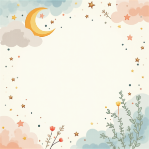 Scrapbook — Soft Watercolor-style Moon-and-stars Nursery Motif Printable / Etsy #0209 (Leonardo)