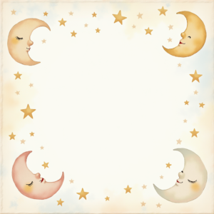 Scrapbook — Soft Watercolor-style Moon-and-stars Nursery Motif Printable / Etsy #0236 (Midjourney)