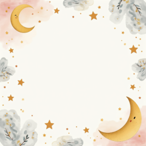 Scrapbook — Soft Watercolor-style Moon-and-stars Nursery Motif Printable / Etsy #0272 (Midjourney)