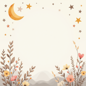 Scrapbook — Soft Watercolor-style Moon-and-stars Nursery Motif Printable / Etsy #0284 (Midjourney)