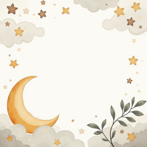 Scrapbook — Soft Watercolor-style Moon-and-stars Nursery Motif Printable / Etsy #0320 (Midjourney)
