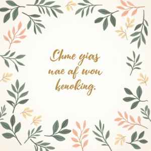 Seamless Patterns — Cozy Hand-lettered Quote Framed By Minimal Printable / Etsy #0032 (FLUX)