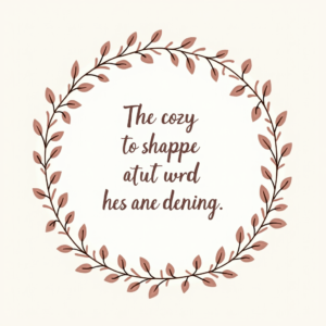 Seamless Patterns — Cozy Hand-lettered Quote Framed By Minimal Printable / Etsy #0140 (FLUX)