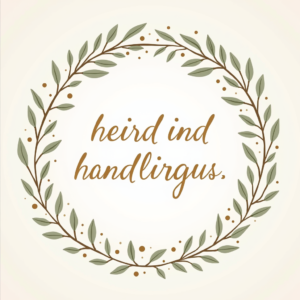 Seamless Patterns — Cozy Hand-lettered Quote Framed By Minimal Printable / Etsy #0158 (Ideogram)