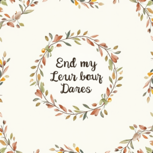 Seamless Patterns — Cozy Hand-lettered Quote Framed By Minimal Printable / Etsy #0188 (FLUX)