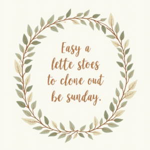 Seamless Patterns — Cozy Hand-lettered Quote Framed By Minimal Printable / Etsy #0194 (Ideogram)