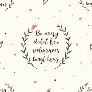 Seamless Patterns — Cozy Hand-lettered Quote Framed By Minimal Printable / Etsy #0303 (Leonardo)