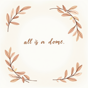 Seamless Patterns — Cozy Hand-lettered Quote Framed By Minimal Printable / Etsy #0321 (Krea)