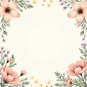 Seamless Patterns — Delicate Line-art Bouquet Of Wildflowers With Printable / Etsy #0067 (Stable Diffusion)