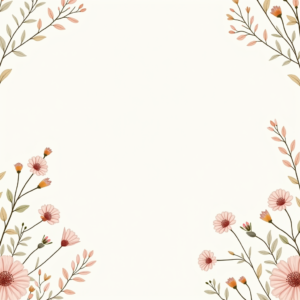 Seamless Patterns — Delicate Line-art Bouquet Of Wildflowers With Printable / Etsy #0133 (Recraft)
