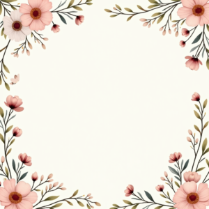 Seamless Patterns — Delicate Line-art Bouquet Of Wildflowers With Printable / Etsy #0199 (Stable Diffusion)