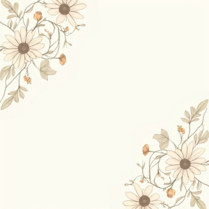 Seamless Patterns — Delicate Line-art Bouquet Of Wildflowers With Printable / Etsy #0205 (Recraft)