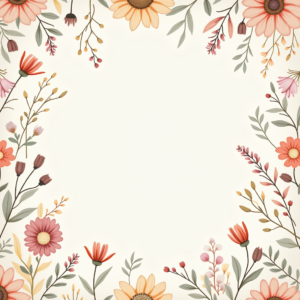 Seamless Patterns — Delicate Line-art Bouquet Of Wildflowers With Printable / Etsy #0211 (Stable Diffusion)