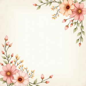 Seamless Patterns — Delicate Line-art Bouquet Of Wildflowers With Printable / Etsy #0242 (Ideogram)